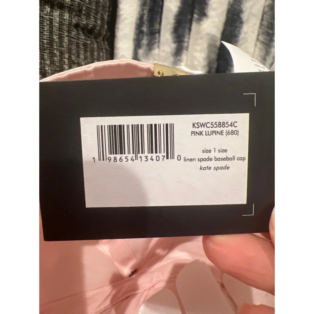 Kate Spade New York Linen Spade Baseball Cap Pink Lupine